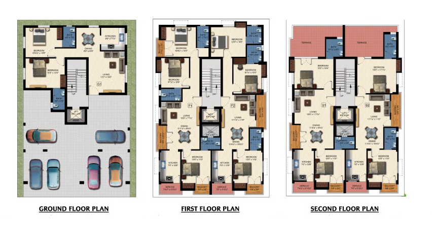 Velachery-100FT-floor map